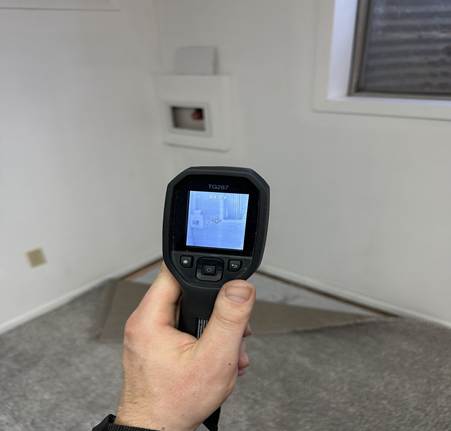 Moisture detection used to prevent mold in washing machine and laundry room