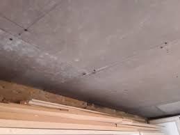 Close-up of old attic ceiling materials